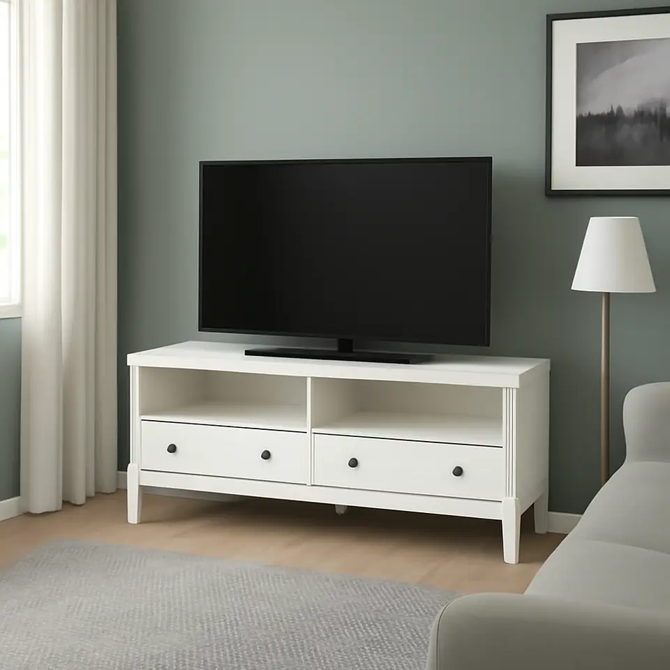 Møbelmontering IDANÄS Tv-bord, hvid, 162x40x63 cm | Billig & Hurtig i København