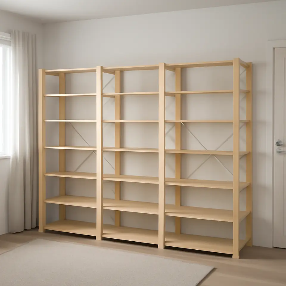 Møbelmontering HEJNE 3 sektioner/hylder, nåletræ, 230x50x171 cm | Få et tilbud i dag