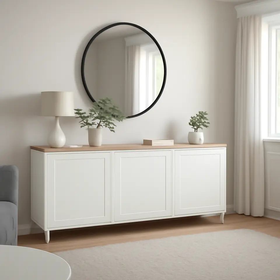 Møbelmontering BESTÅ Opbevaring med låger, hvid/Smeviken/Kabbarp hvid, 180x42x76 cm | Få et tilbud i dag