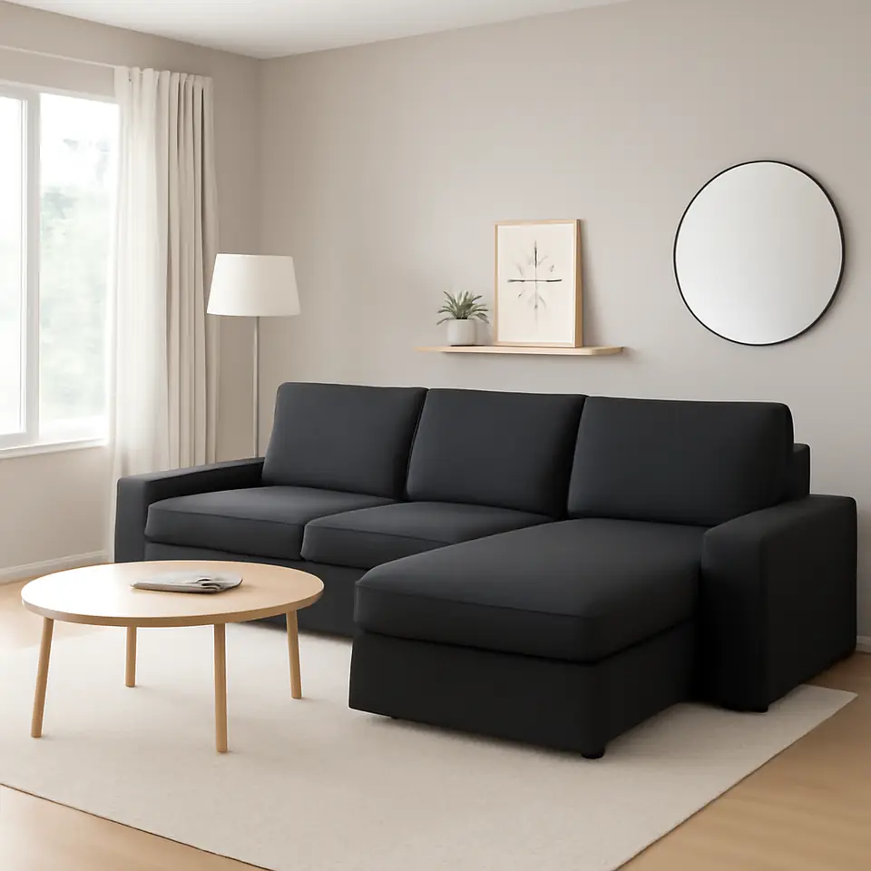 Møbelmontering KIVIK 3-pers. sofa med chaiselong, Tresund antracit | Samling af Møbler i Rødovre & Kbh