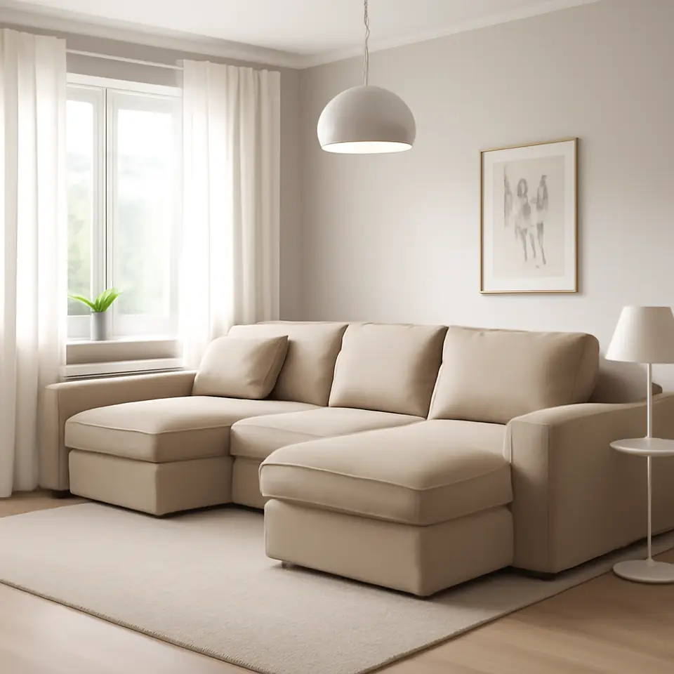 Møbelmontering KIVIK 3-pers. sofa med chaiselong, Tallmyra beige | Samling af Møbler i Rødovre & Kbh