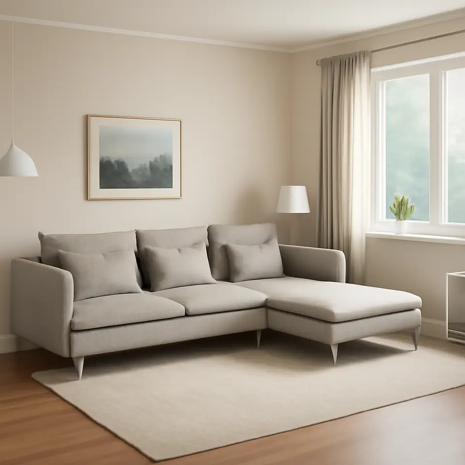 Møbelmontering SÖDERHAMN 4-pers. sofa, med chaiselong/Viarp beige/brun | Billig & Hurtig i København