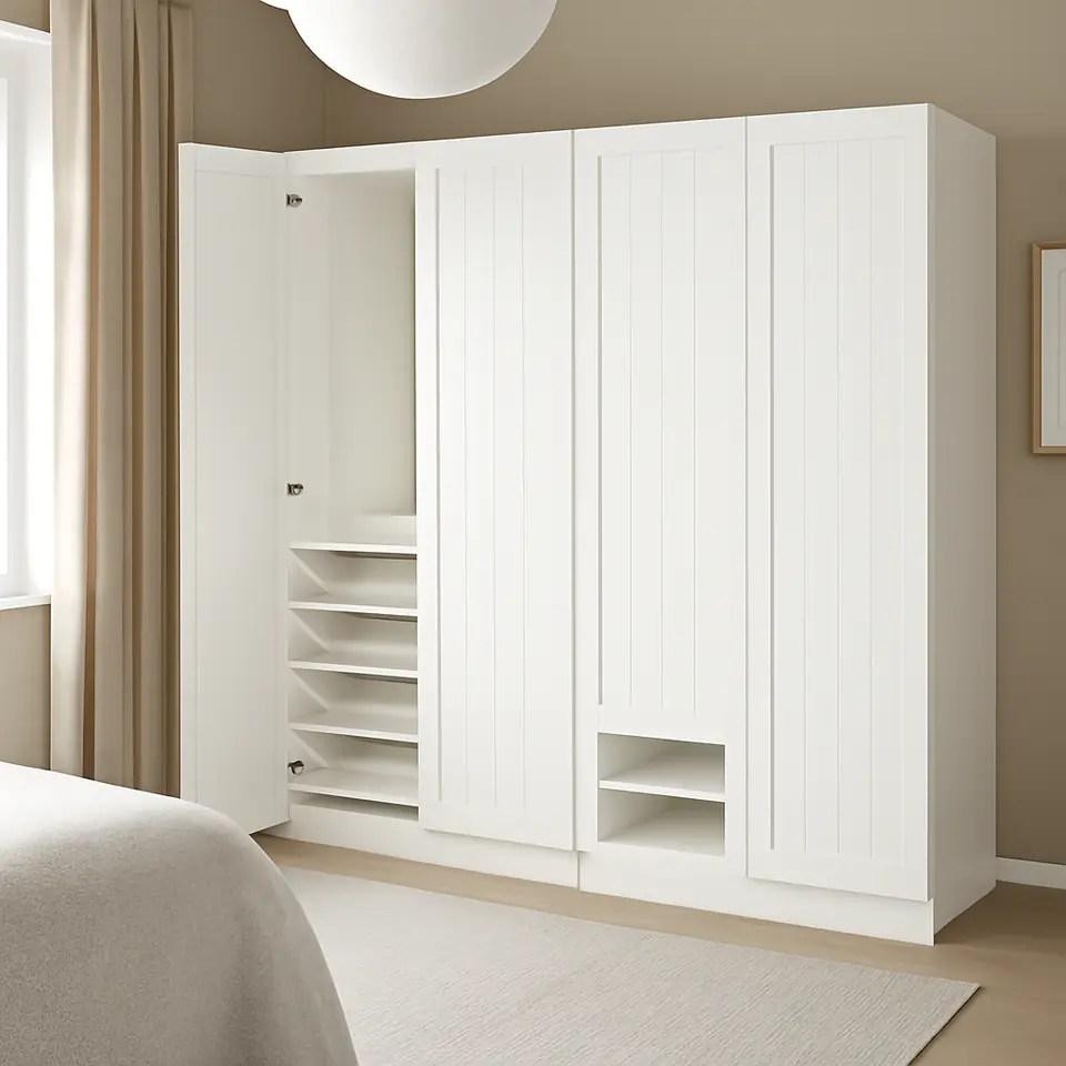 Møbelmontering PAX / GULLABERG Garderobekombination, hvid/hvid, 200x60x201 cm | Professionel Møbelmontør