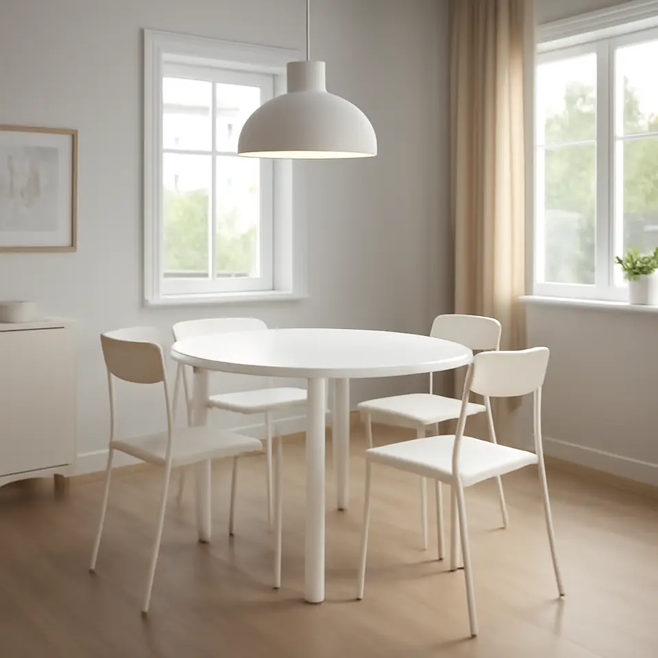 Møbelmontering VIHALS / VIHALS Bord og 4 stole, hvid hvid/hvid, 107 cm | Samling af Møbler i Rødovre & Kbh