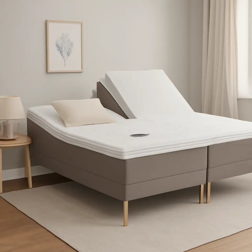 Møbelmontering Elevationsseng 180x200cm KUPELVA GE50 grå-21 COMFORT+ | Få et tilbud i dag